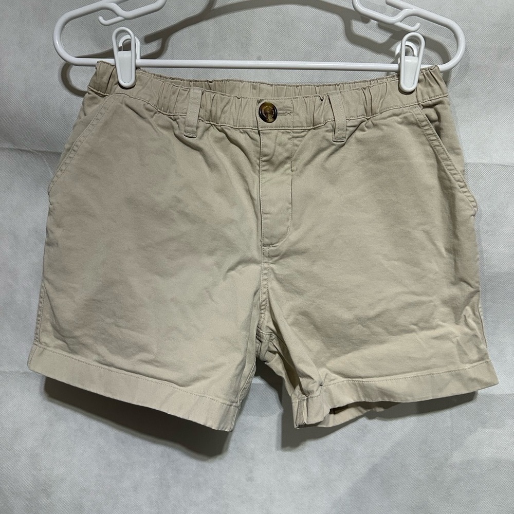Chubbies Men’s Large Shorts Chino Khaki Elastic Waist 5.5" Inseam Preppy College